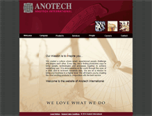 Tablet Screenshot of anotech-intl.com